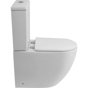 Унитаз-компакт BelBagno Amanda BB051CPR безободковый, крышка BB051-2SC с микролифтом, бачок BB051T