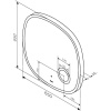 Зеркало AM.PM Func 65 с подсветкой светодиодной, ИК сенсором и косметическим зеркалом