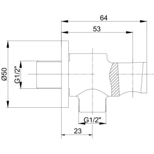 Купить Шланговое подключение с держателем для душа E.C.A. 102199523C1EX черный в Москве с доставкой Шланговое подключение с держателем для душа E.C.A. 102199523C1EX черный