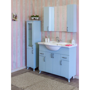 Купить Шкаф-пенал Sanflor Глория L, серый в Москве с доставкой Шкаф-пенал Sanflor Глория L, серый