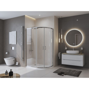 Поддон для душа BelBagno Uno RH L 120х90, белый, с сифоном