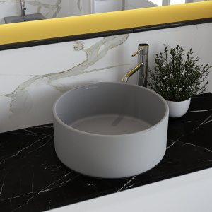 Раковина Aqueduto Espiral ESP0130 40 см, серая матовая