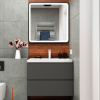 Мебель для ванной Art&Max Bianchi 75, подвесная, серая матовая