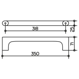 Поручень для ванной Keuco Edition 400 11507010000 хром