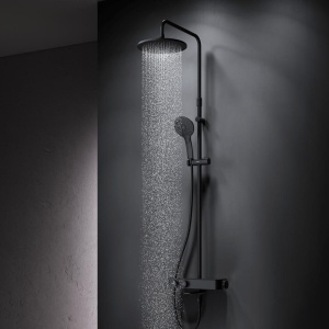 Душевая стойка AM.PM Inspire V2.0 F0750A522 с термостатом, черная