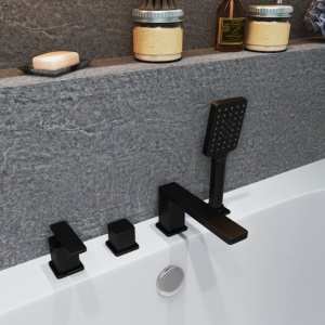 Купить Смеситель на борт ванны Timo Torne 4330/03Y черный в Москве с доставкой Смеситель на борт ванны Timo Torne 4330/03Y черный