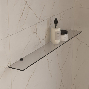 Купить Полка STWORKI Glass Shelf 100 полкодержатели черные в Москве с доставкой Полка STWORKI Glass Shelf 100 полкодержатели черные