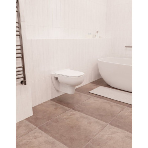 Унитаз подвесной AQUAme AQM2008 безободковый, с микролифтом