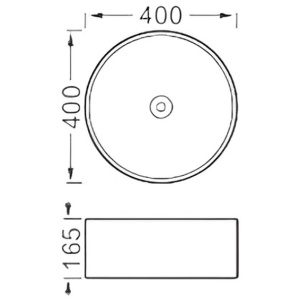 Раковина накладная Aquatek 40 AQ5118-MG серая
