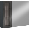 Зеркало-шкаф STWORKI Готланд 80, антрацит матовый