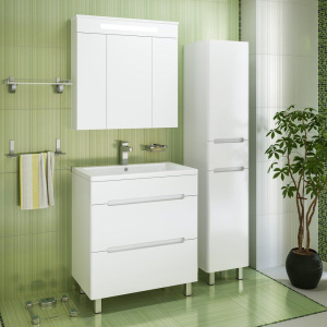 Шкаф-пенал Runo Парма 35 с бельевой корзиной, R