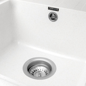 Купить Мойка кухонная Gerhans B15-18 белая в Москве с доставкой Мойка кухонная Gerhans B15-18 белая