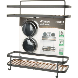 Полка Fixsen Magic 930B-2 двойная, черная