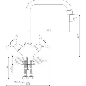 Купить Смеситель для кухни Rossinka Q Q02-72 в Москве с доставкой Смеситель для кухни Rossinka Q Q02-72