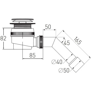 Сифон для поддона Virplast Элит 30975115