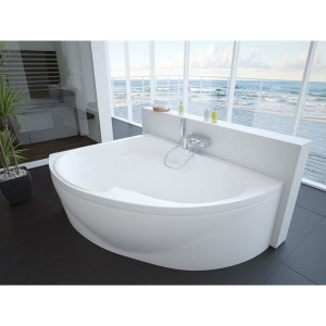 Купить Акриловая ванна Акватек Альтаир ALT160-0000067 L 160x120 см, угловая, вклеенный каркас, с экраном, со сливом-переливом, асимметричная в Москве с доставкой Акриловая ванна Акватек Альтаир ALT160-0000067 L 160x120 см, угловая, вклеенный каркас, с экраном, со сливом-переливом, асимметричная