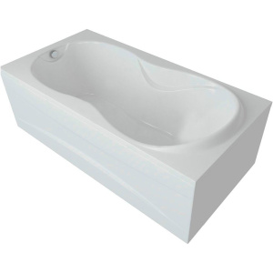 Акриловая ванна Акватек Мартиника MAR180-0000068 180x90 см, с каркасом, с экраном, со сливом-переливом, слив слева