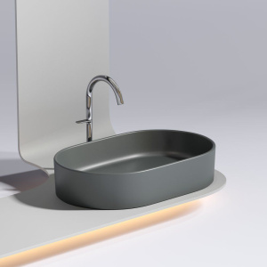 Купить Раковина Ceramicanova Element CN6048MDH темный антрацит матовая в Москве с доставкой Раковина Ceramicanova Element CN6048MDH темный антрацит матовая
