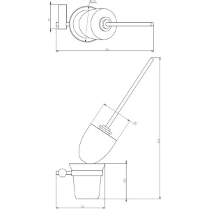 Купить Ершик Haiba HB84-4 бронза в Москве с доставкой Ершик Haiba HB84-4 бронза