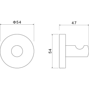 Купить Крючок Акватек Оберон AQ4201MB матовый черный в Москве с доставкой Крючок Акватек Оберон AQ4201MB матовый черный
