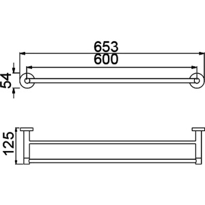 Полотенцедержатель Timo Saona 13056/03 двойной