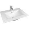 Тумба с раковиной BOND Cube 60 подвесная, белая глянцевая
