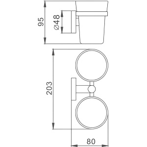 Стакан Haiba HB17 08 двойной