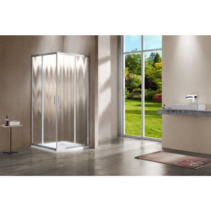 Душевой уголок Vincea Garda VSS-1G900CH 90x90, профиль хром, стекло шиншилла