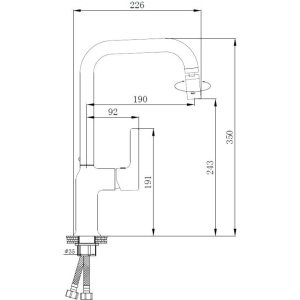 Смеситель для кухни Haiba HB70814 хром