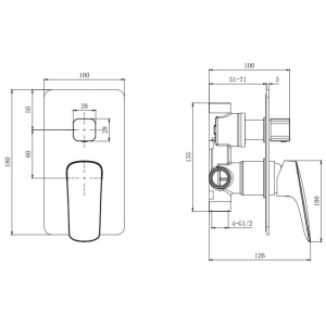 Купить Душевая система Aquatek Вега AQ1073CR хром в Москве с доставкой Душевая система Aquatek Вега AQ1073CR хром