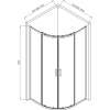 Душевой уголок AQUAme AQM3801F-9 90х90, профиль хром