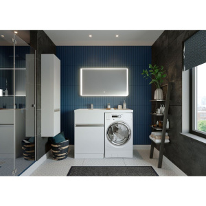 Тумба с раковиной AQUATON Лондри 60 L под стиральную машину