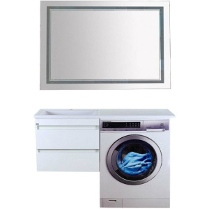 Тумба с раковиной Misty Фостер 55 подвесная, под стиральную машину L