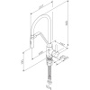 Смеситель для кухни AM.PM Tender F45A13000 с гибким изливом