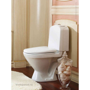 Купить Унитаз-компакт напольный с бачком и сиденьем микролифт Sanita Luxe Classic WC.CC/Classic/2-TM/WHT.G/S1 в Москве с доставкой Унитаз-компакт напольный с бачком и сиденьем микролифт Sanita Luxe Classic WC.CC/Classic/2-TM/WHT.G/S1