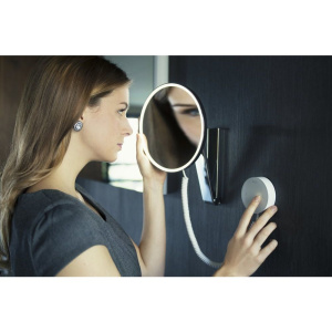 Купить Косметическое зеркало Keuco iLook Move 17612 2 019000 с подсветкой, телескопическое, поворотное, хром в Москве с доставкой Косметическое зеркало Keuco iLook Move 17612 2 019000 с подсветкой, телескопическое, поворотное, хром