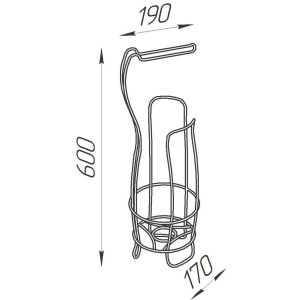 Купить Стойка DIWO Смоленск П16069 черный муар в Москве с доставкой Стойка DIWO Смоленск П16069 черный муар