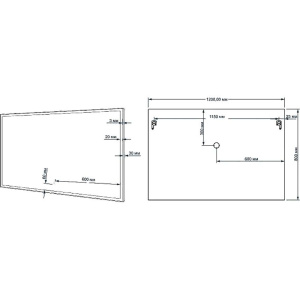 Зеркало Art&Max Arezzo 120х80 хром