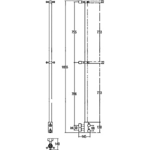 Полотенцесушитель водяной Margaroli Arcobaleno 416/L