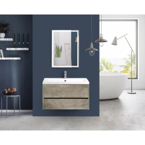 Тумба с раковиной Art&Max Family 90, подвесная, Cemento Veneto