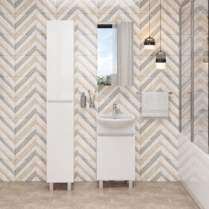 Тумба с раковиной Onika Милтон 45 напольная, белая