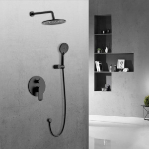 Купить Душевой комплект Vincea Esse VSFW-1E1MB С ВНУТРЕННЕЙ ЧАСТЬЮ, черный матовый в Москве с доставкой Душевой комплект Vincea Esse VSFW-1E1MB С ВНУТРЕННЕЙ ЧАСТЬЮ, черный матовый