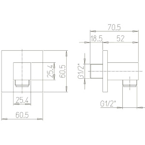 Шланговое подключение Paini 50CR503PQ