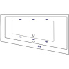 Акриловая ванна Excellent Sfera WAEX.SFP17.SOFT P 170x100 см, угловая, с гидромассажем, с каркасом, со сливом-переливом, асимметричная