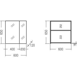 Купить Зеркало-шкаф СанТа Аврора 60 в Москве с доставкой Зеркало-шкаф СанТа Аврора 60