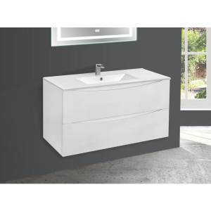 Купить Мебель для ванной Vincea Mia 100 белая глянцевая в Москве с доставкой Мебель для ванной Vincea Mia 100 белая глянцевая