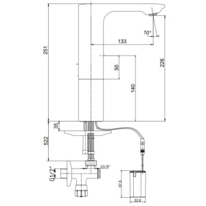 Купить Смеситель для раковины E.C.A. Photoscell 108108040EX в Москве с доставкой Смеситель для раковины E.C.A. Photoscell 108108040EX