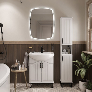 Купить Шкаф-пенал DIWO Сочи 30, белый в Москве с доставкой Шкаф-пенал DIWO Сочи 30, белый