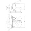 Смеситель для ванны с душем D&K Bayern.Fürth DA1523201
