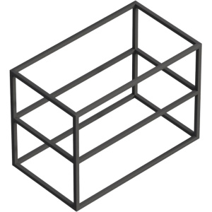 Мебель для ванной Cezares Cadro 80, 2-х ярусная, подвесная, белые полки